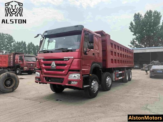 Camión volquete HOWO 375HP 8x4 usado a la venta en Guinea
