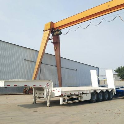 Semirremolque de cama baja de 50 toneladas con capacidad de carga superior