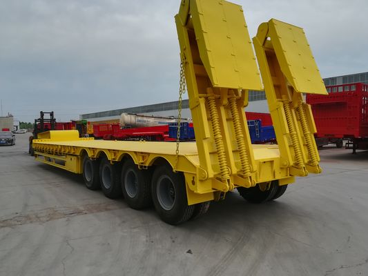 2 3 4 Eje de remolque hidráulico de lecho bajo para el transporte de excavadoras