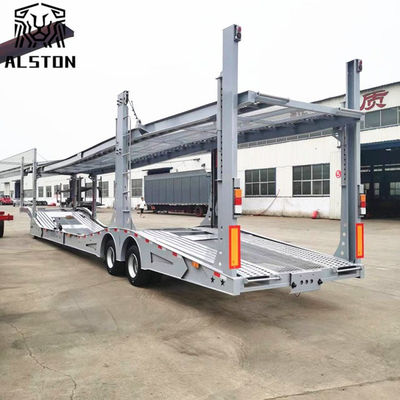 2 Ejes 8 Unidades Remolque de transporte de automóviles con estilo europeo
