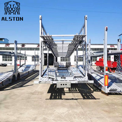 2 Ejes 8 Unidades Remolque de transporte de automóviles con estilo europeo