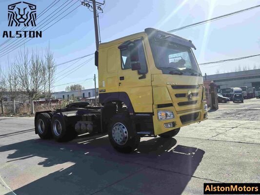 Sinotruk Howo 6x4 camión tractor 375HP usado para la venta en Angola (LHD 10 ruedas)