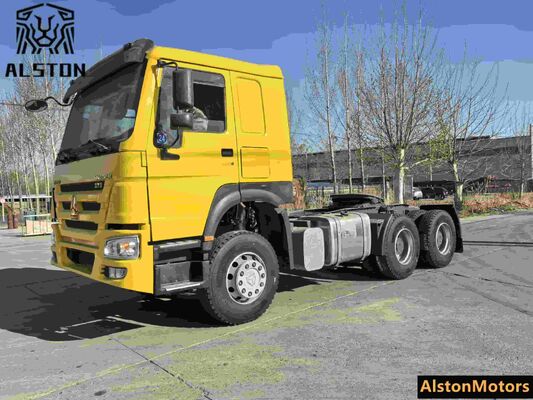 Sinotruk Howo 6x4 camión tractor 375HP usado para la venta en Angola (LHD 10 ruedas)