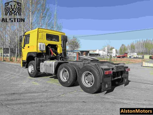 Sinotruk Howo 6x4 camión tractor 375HP usado para la venta en Angola (LHD 10 ruedas)