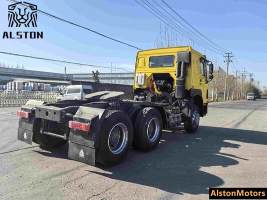 Sinotruk Howo 6x4 camión tractor 375HP usado para la venta en Angola (LHD 10 ruedas)