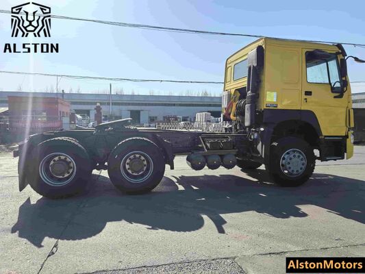 Sinotruk Howo 6x4 camión tractor 375HP usado para la venta en Angola (LHD 10 ruedas)
