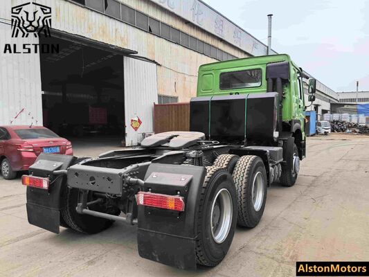 Utilizado HOWO 6x4 371HP camión tractor Nigeria   1000L tanque de combustible