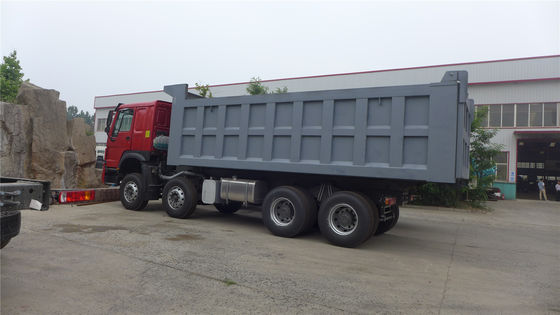 8x4 371 HP de segunda mano Howo 12 ruedas camión de descarga
