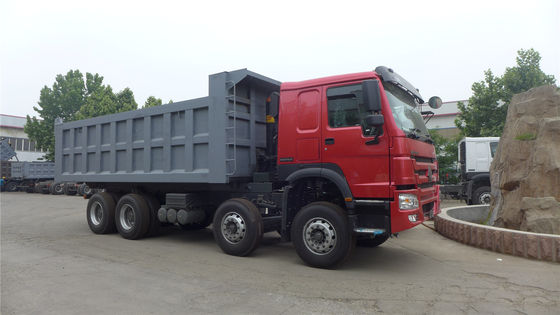 8x4 371 HP de segunda mano Howo 12 ruedas camión de descarga