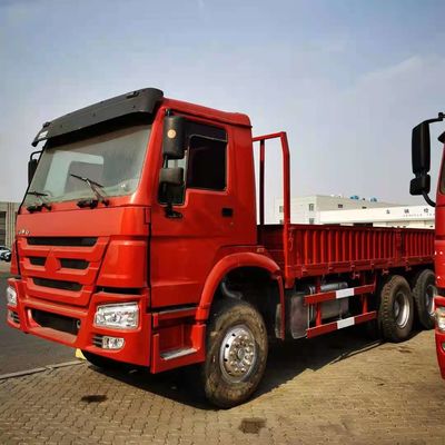 10 ruedas rojo 6x4 371HP Sinotruk Howo camión de carga