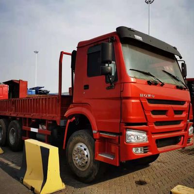 10 ruedas rojo 6x4 371HP Sinotruk Howo camión de carga