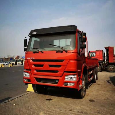 10 ruedas rojo 6x4 371HP Sinotruk Howo camión de carga