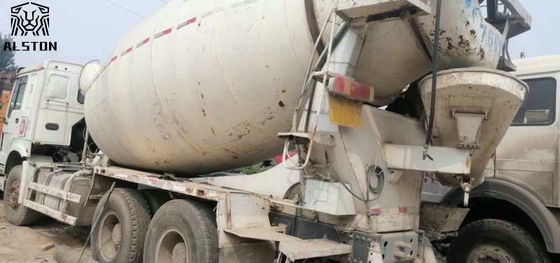 Howo 6x4 camión mezclador de hormigón usado, 10cbm en el sitio camión mezclador de cemento