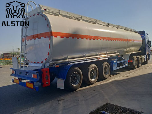 Camión cisterna de combustible de aleación de aluminio de 3 ejes y 13000 galones (40000 litros)