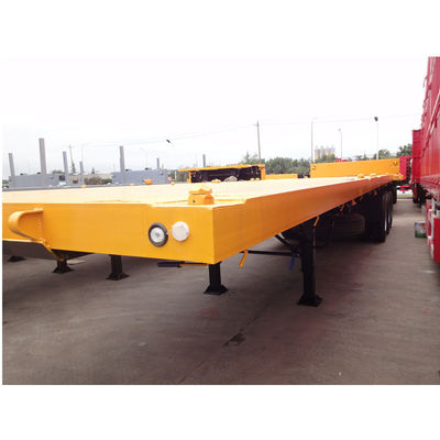 Semi remolque de contenedores de piso plano de 20 pies y 40 pies