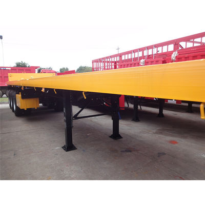 Semi remolque de contenedores de piso plano de 20 pies y 40 pies