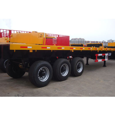 Semi remolque de contenedores de piso plano de 20 pies y 40 pies