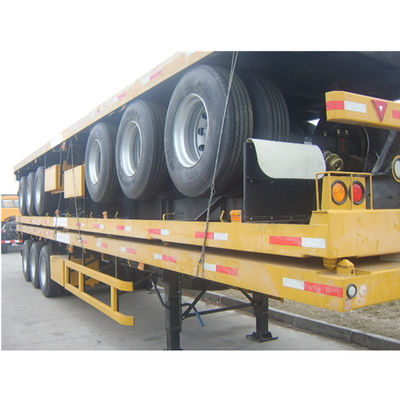 Semi remolque de contenedores de piso plano de 20 pies y 40 pies