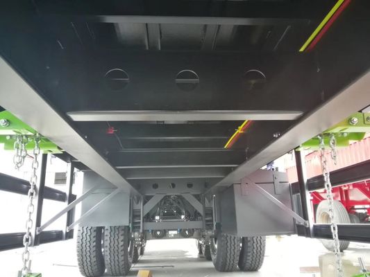 40 pies y 60 toneladas de uso Tri Axle Flatbed Semi-remolques para la venta