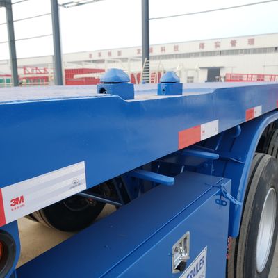 40 pies y 60 toneladas de uso Tri Axle Flatbed Semi-remolques para la venta