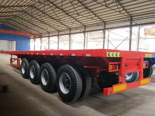 Semirremolque Plataforma Usado de 80 Toneladas de 40 pies y 45 pies con 4 Ejes
