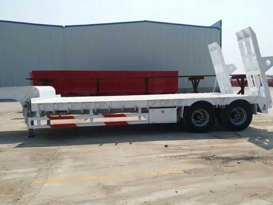 2 Ejes de trabajo pesado de cuello de ganso de cama baja 40T 50T 60T