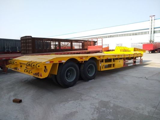 45 toneladas 2 ejes pesado de carga baja cama remolque Suspensión mecánica