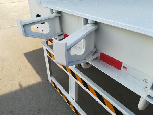 3 ejes remolques desmontables de cuello de ganso para el transporte de máquinas