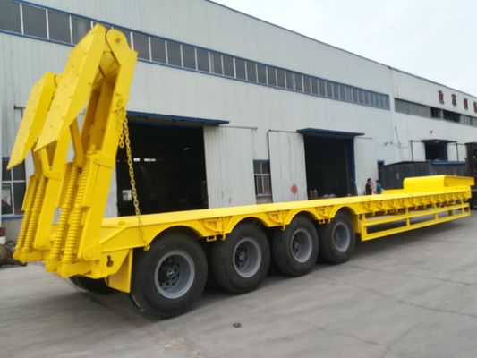 2 3 4 Eje de remolque hidráulico de lecho bajo para el transporte de excavadoras