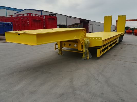 2 3 4 Eje de remolque hidráulico de lecho bajo para el transporte de excavadoras