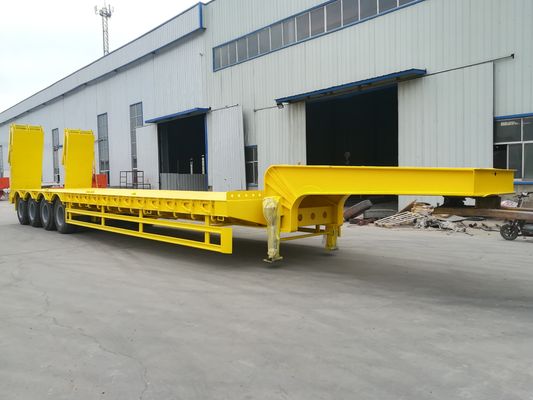 2 3 4 Eje de remolque hidráulico de lecho bajo para el transporte de excavadoras