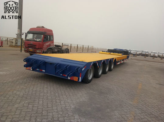 Semi-remolque de 100 toneladas con cuello de ganso y 4 ejes