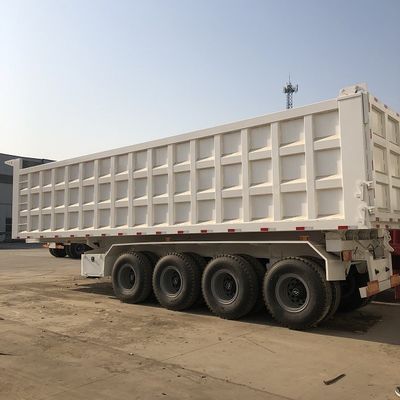 Remolques Volquete Traseros 60T 80T, Remolque Volquete Trasero de 4 Ejes 35m3 40m3
