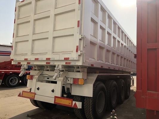 Remolques Volquete Traseros 60T 80T, Remolque Volquete Trasero de 4 Ejes 35m3 40m3