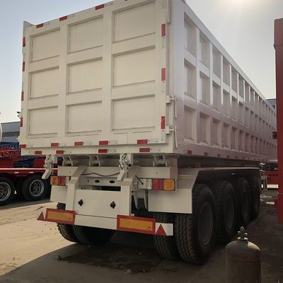 Remolques Volquete Traseros 60T 80T, Remolque Volquete Trasero de 4 Ejes 35m3 40m3