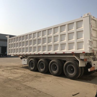 Remolques Volquete Traseros 60T 80T, Remolque Volquete Trasero de 4 Ejes 35m3 40m3