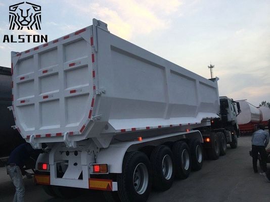 Cilindro hidráulico 50T 4 ejes remolques volquete tipo U