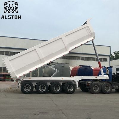 Cilindro hidráulico 50T 4 ejes remolques volquete tipo U