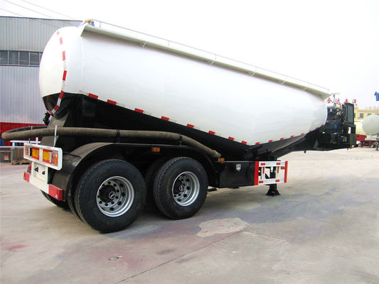Remolque de cemento a granel de aleación de aluminio, remolque de tanque de cemento a granel de 60 toneladas