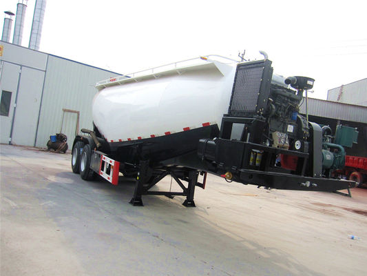 Remolque de cemento a granel de aleación de aluminio, remolque de tanque de cemento a granel de 60 toneladas