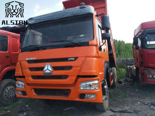 Camiones volquete Howo usados de combustible diésel 375HP 40T en venta