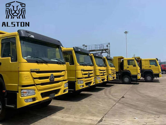 Sinotruk Howo camiones de descarga usados 375hp manejar con la mano izquierda