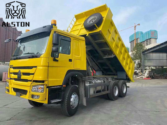 Sinotruk Howo camiones de descarga usados 375hp manejar con la mano izquierda