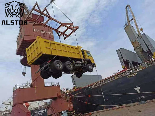 Sinotruk Howo camiones de descarga usados 375hp manejar con la mano izquierda